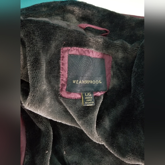 Weatherproof Quilted Faux Fur Lined Jacket Merlot - Picture 9 of 16